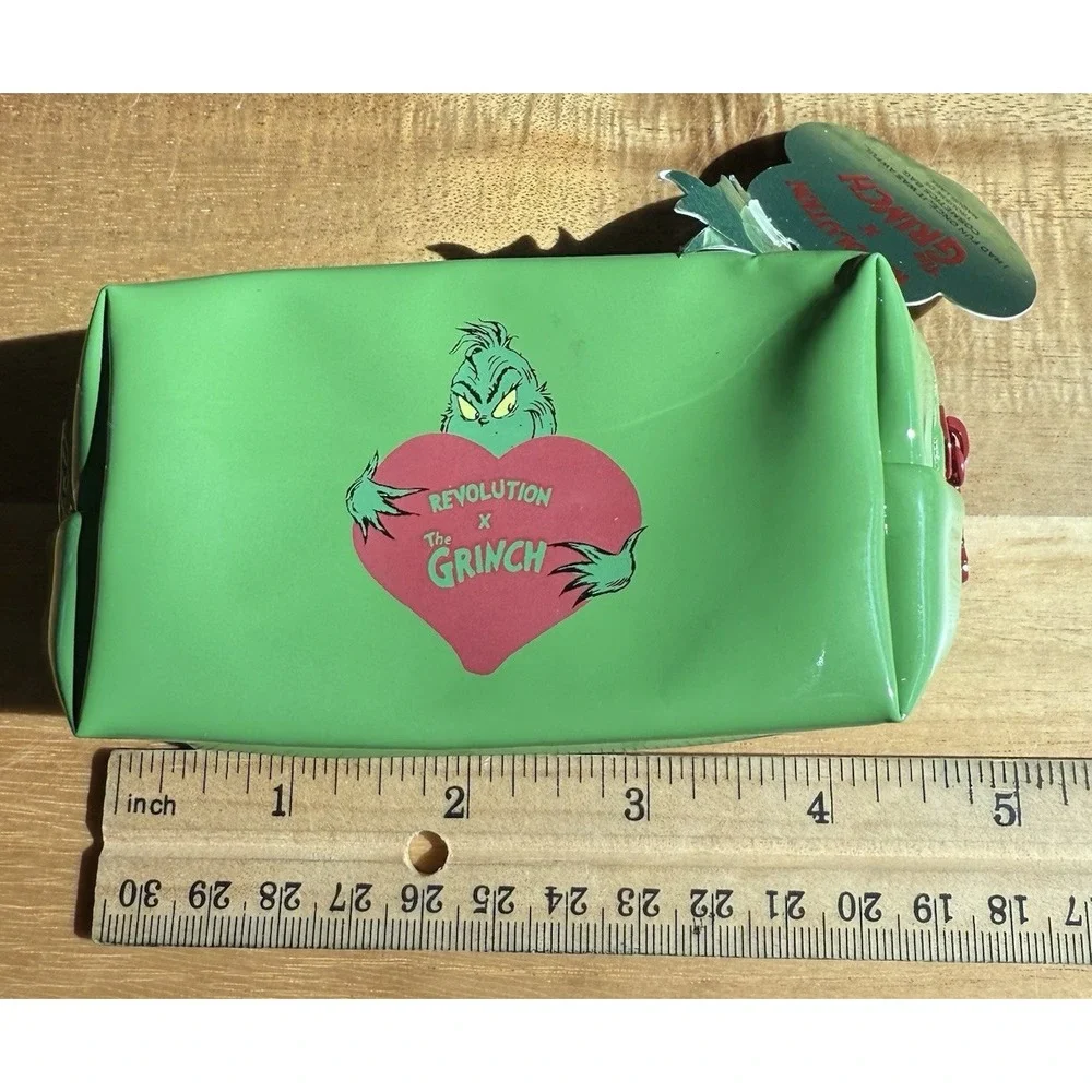 The Grinch x Makeup‎ Revolution Cosmetics Mini Cosmetic Bag New NOS Seuss